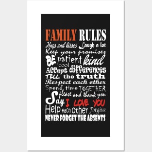 Family rules Posters and Art